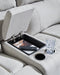 Social Pointe Reclining Sectional with Storage Console - Casa Morelos / Coahuila Furniture (Oklahoma City, OK)
