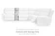 Social Pointe Reclining Sectional with Storage Console - Casa Morelos / Coahuila Furniture (Oklahoma City, OK)