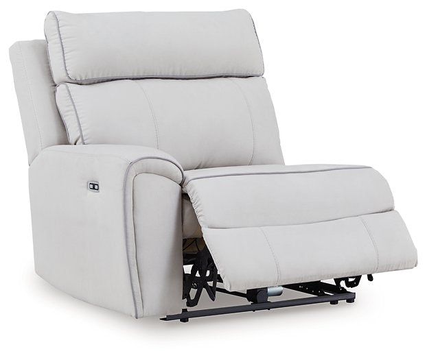 Social Pointe Reclining Sectional with Storage Console - Casa Morelos / Coahuila Furniture (Oklahoma City, OK)