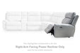 Social Pointe Reclining Sectional with Storage Console - Casa Morelos / Coahuila Furniture (Oklahoma City, OK)