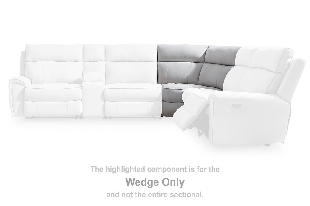 Social Pointe Reclining Sectional with Storage Console - Casa Morelos / Coahuila Furniture (Oklahoma City, OK)