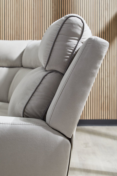 Social Pointe Reclining Sectional with Storage Console - Casa Morelos / Coahuila Furniture (Oklahoma City, OK)