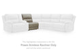 Narwhal Place Reclining Sectional with Storage Console - Casa Morelos / Coahuila Furniture (Oklahoma City, OK)