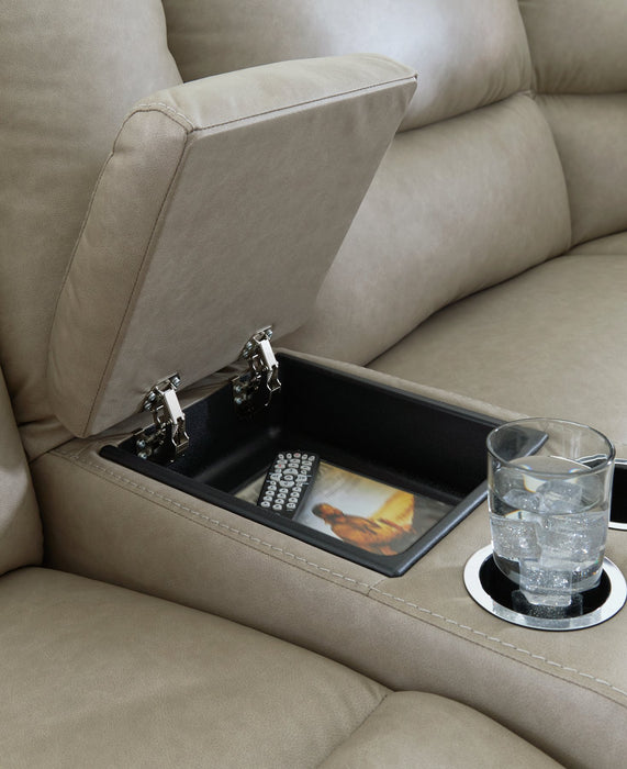 Narwhal Place Reclining Sectional with Storage Console - Casa Morelos / Coahuila Furniture (Oklahoma City, OK)