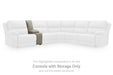 Narwhal Place Reclining Sectional with Storage Console - Casa Morelos / Coahuila Furniture (Oklahoma City, OK)