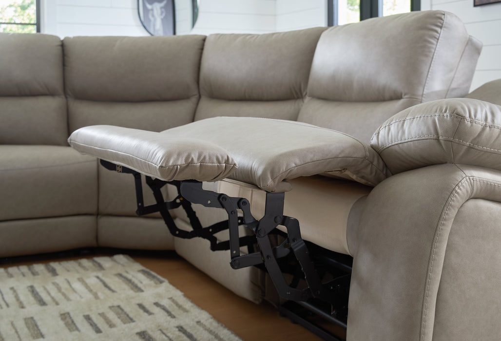 Narwhal Place Reclining Sectional with Storage Console - Casa Morelos / Coahuila Furniture (Oklahoma City, OK)