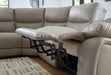 Narwhal Place Reclining Sectional with Storage Console - Casa Morelos / Coahuila Furniture (Oklahoma City, OK)