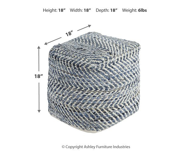 Chevron Pouf - Casa Morelos / Coahuila Furniture (Oklahoma City, OK)