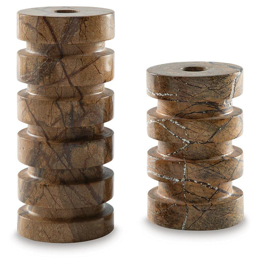 Emsleyfield Candle Holder Set (Set of 2) - Casa Morelos / Coahuila Furniture (Oklahoma City, OK)