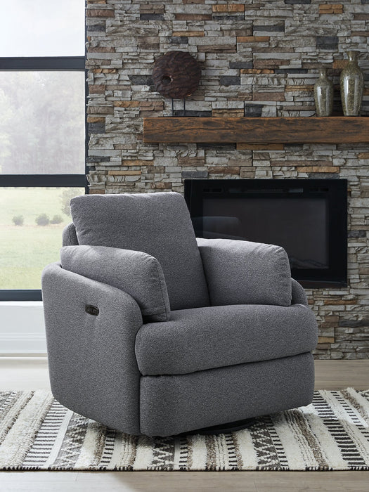 Alainmont Next-Gen Nuvella Swivel Power Recliner - Casa Morelos / Coahuila Furniture (Oklahoma City, OK)