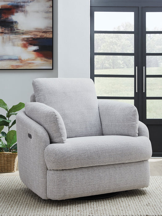 Alainmont Next-Gen Nuvella Swivel Power Recliner - Casa Morelos / Coahuila Furniture (Oklahoma City, OK)