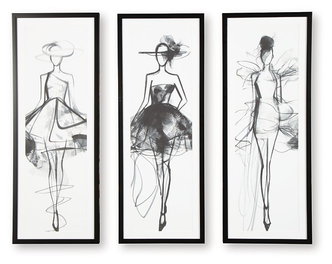 Mckerrick Wall Art Set (Set of 3) - Casa Morelos / Coahuila Furniture (Oklahoma City, OK)