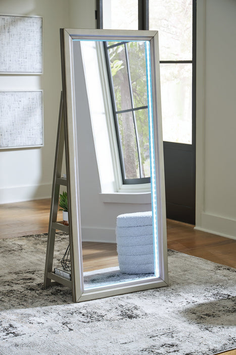 Evesen Floor Standing Mirror/Storage - Casa Morelos / Coahuila Furniture (Oklahoma City, OK)