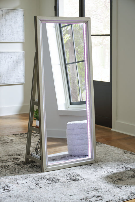 Evesen Floor Standing Mirror/Storage - Casa Morelos / Coahuila Furniture (Oklahoma City, OK)