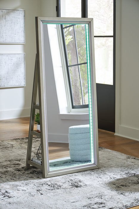 Evesen Floor Standing Mirror/Storage - Casa Morelos / Coahuila Furniture (Oklahoma City, OK)