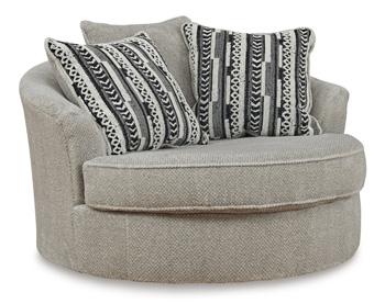 Calnita Oversized Swivel Accent Chair - Casa Morelos / Coahuila Furniture (Oklahoma City, OK)