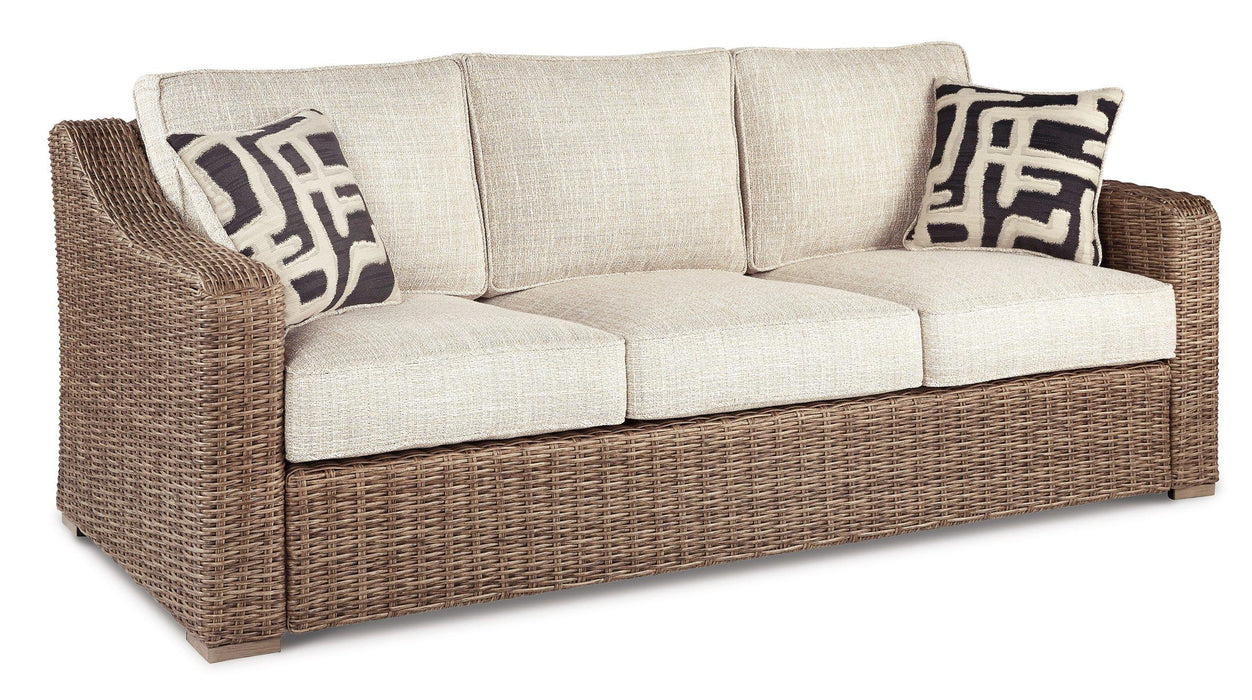 Beachcroft Outdoor Sofa, Lounge Chairs and Fire Pit - Casa Morelos / Coahuila Furniture (Oklahoma City, OK)
