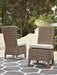 Beachcroft Outdoor Side Chair with Cushion (Set of 2) - Casa Morelos / Coahuila Furniture (Oklahoma City, OK)