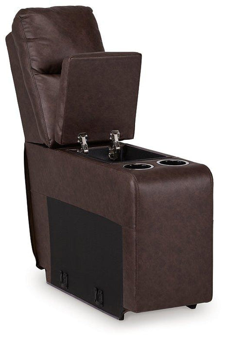 Punch Up Power Reclining Sectional Loveseat with Console - Casa Morelos / Coahuila Furniture (Oklahoma City, OK)