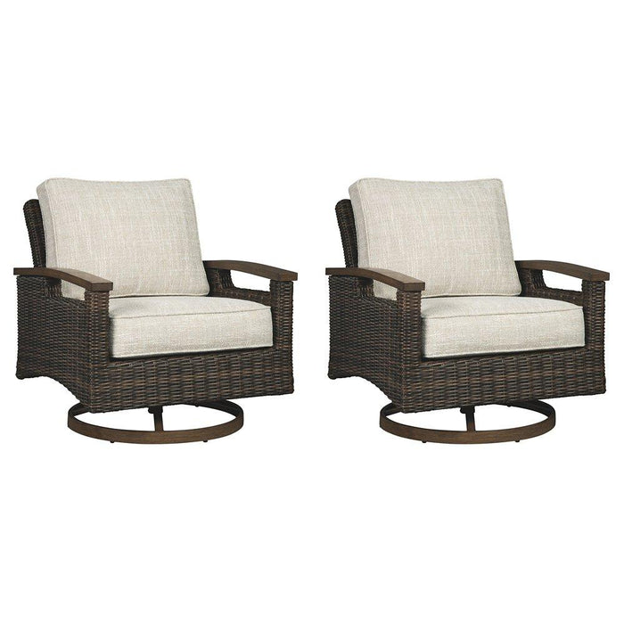 Paradise Trail Outdoor Sofa, Lounge Chairs and Fire Pit Table - Casa Morelos / Coahuila Furniture (Oklahoma City, OK)