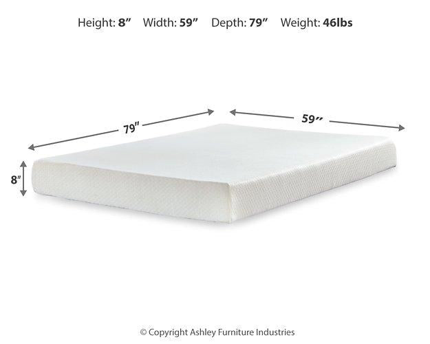 Chime 8 Inch Memory Foam Mattress in a Box - Casa Morelos / Coahuila Furniture (Oklahoma City, OK)