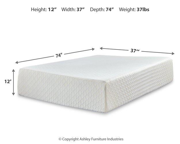 Chime 12 Inch Memory Foam Mattress in a Box - Casa Morelos / Coahuila Furniture (Oklahoma City, OK)