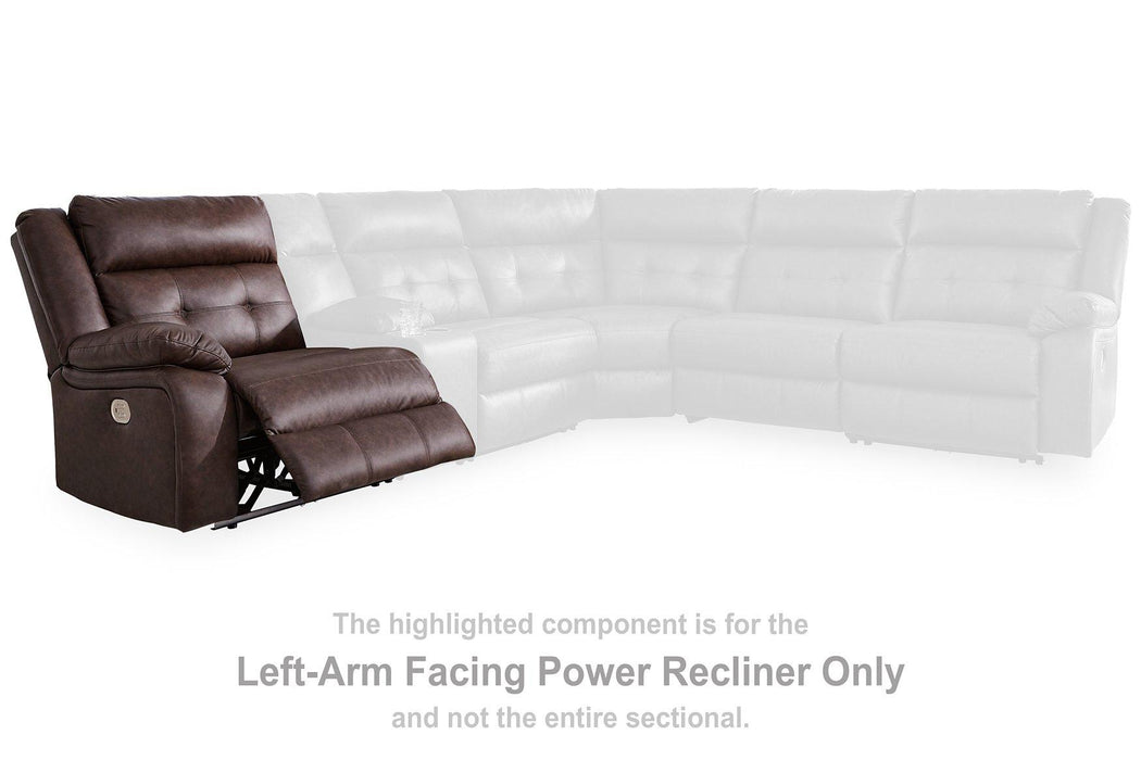 Punch Up Power Reclining Sectional Loveseat with Console - Casa Morelos / Coahuila Furniture (Oklahoma City, OK)