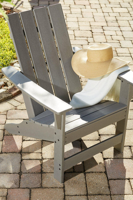 Visola Outdoor Adirondack Chair Set with End Table - Casa Morelos / Coahuila Furniture (Oklahoma City, OK)