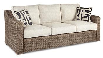 Beachcroft Outdoor Sofa with Cushion - Casa Morelos / Coahuila Furniture (Oklahoma City, OK)