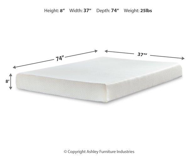 Chime 8 Inch Memory Foam Mattress in a Box - Casa Morelos / Coahuila Furniture (Oklahoma City, OK)