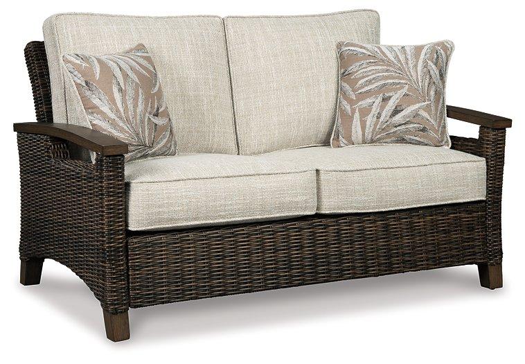 Paradise Trail Outdoor Loveseat, Lounge Chairs and Fire Pit Table - Casa Morelos / Coahuila Furniture (Oklahoma City, OK)