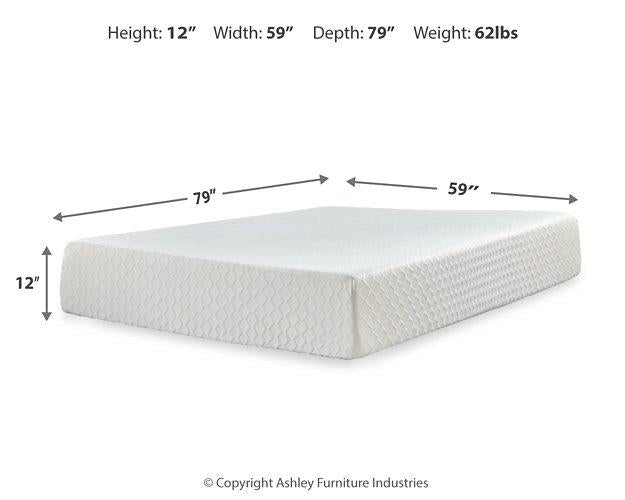 Chime 12 Inch Memory Foam Mattress in a Box - Casa Morelos / Coahuila Furniture (Oklahoma City, OK)