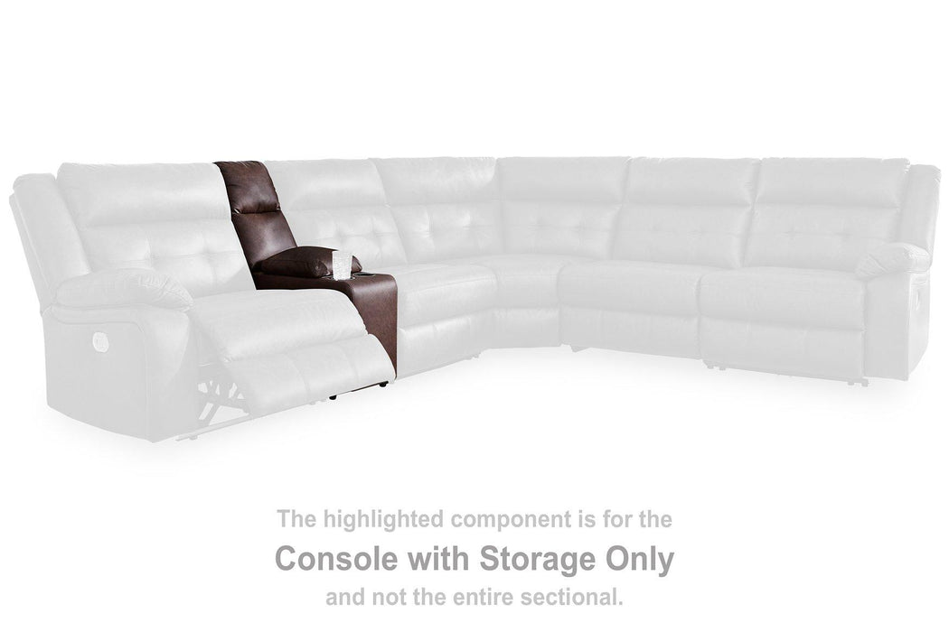 Punch Up Power Reclining Sectional Loveseat with Console - Casa Morelos / Coahuila Furniture (Oklahoma City, OK)