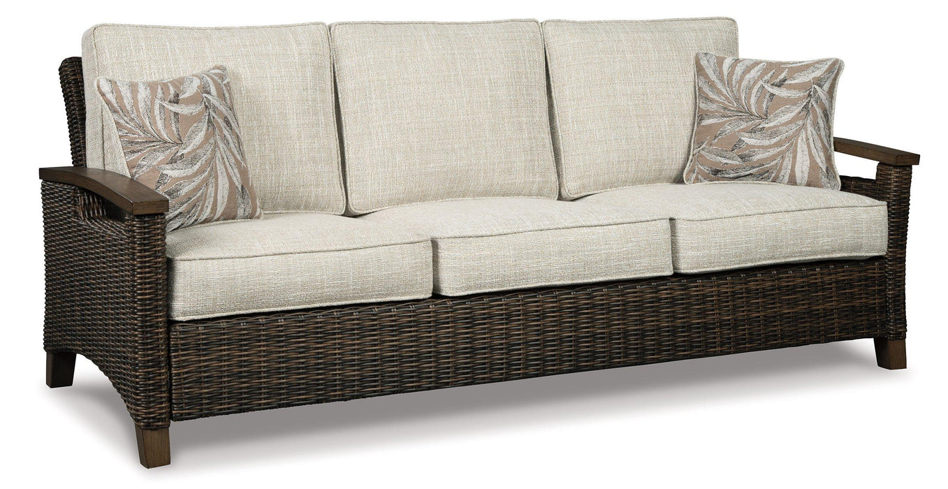 Paradise Trail Outdoor Sofa, Lounge Chairs and Fire Pit Table - Casa Morelos / Coahuila Furniture (Oklahoma City, OK)
