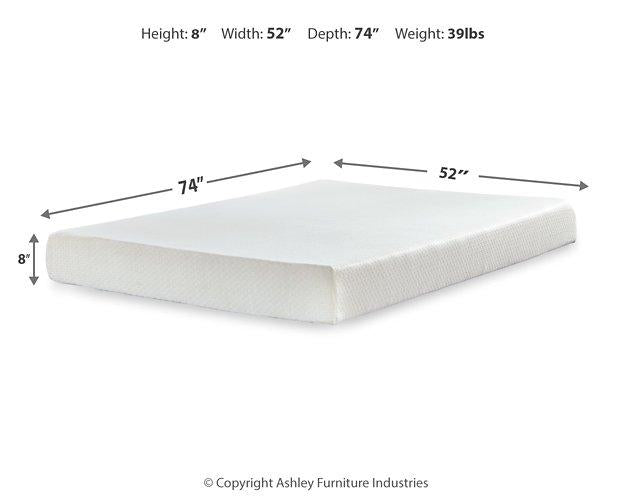 Chime 8 Inch Memory Foam Mattress in a Box - Casa Morelos / Coahuila Furniture (Oklahoma City, OK)