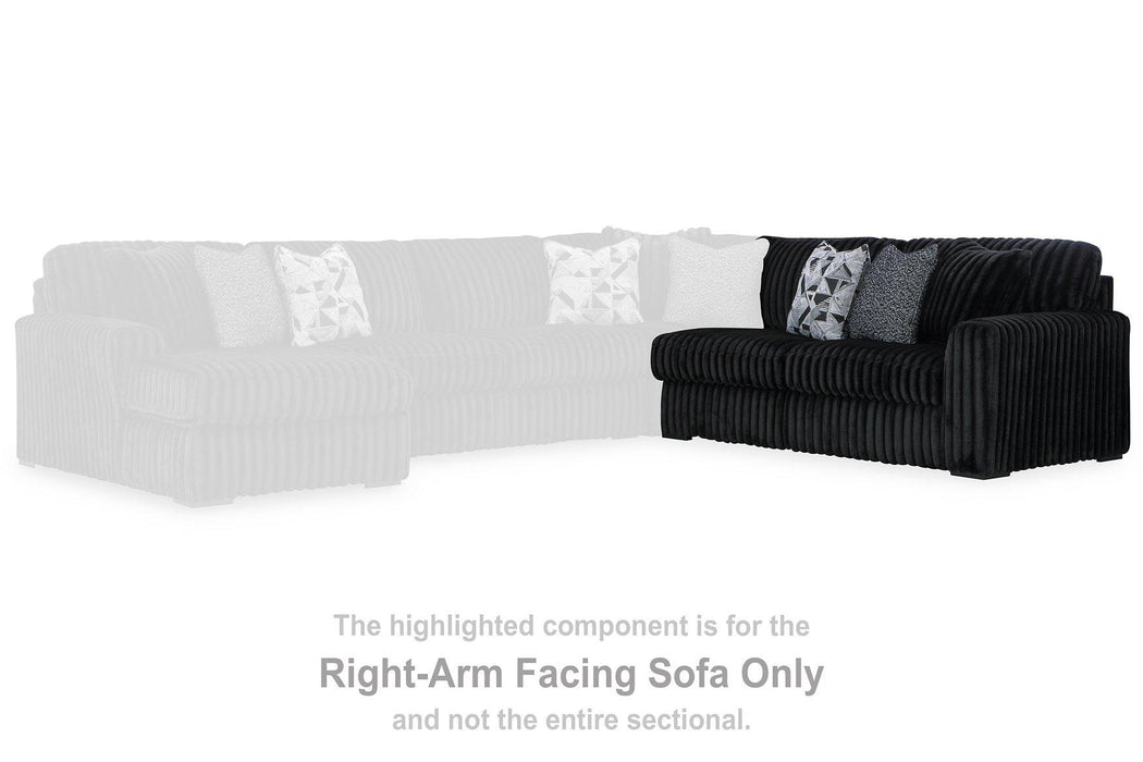Midnight-Madness Sectional Sofa with Chaise - Casa Morelos / Coahuila Furniture (Oklahoma City, OK)