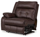 Punch Up Power Reclining Sectional Loveseat with Console - Casa Morelos / Coahuila Furniture (Oklahoma City, OK)