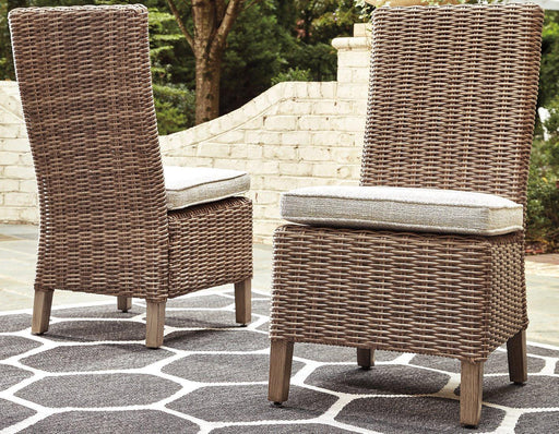 Beachcroft Outdoor Side Chair with Cushion (Set of 2) - Casa Morelos / Coahuila Furniture (Oklahoma City, OK)