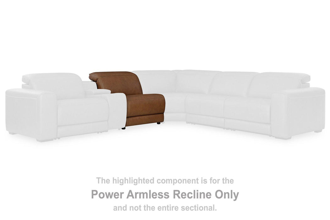 Magic Man Power Reclining Sectional with Console - Casa Morelos / Coahuila Furniture (Oklahoma City, OK)