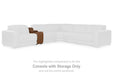 Magic Man Power Reclining Sectional with Console - Casa Morelos / Coahuila Furniture (Oklahoma City, OK)