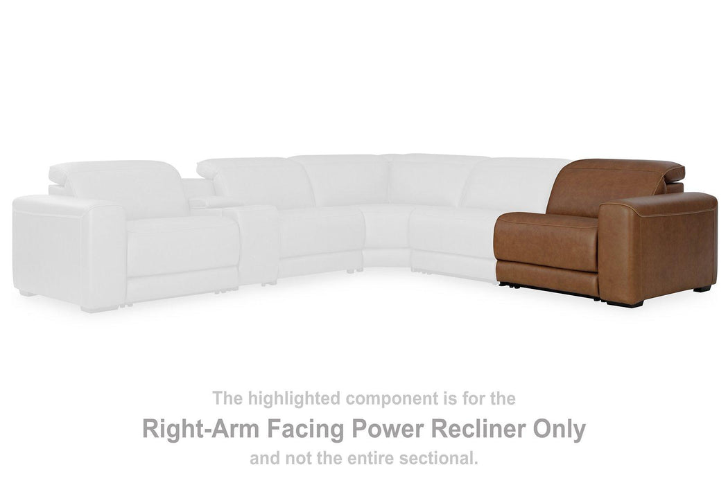 Magic Man Power Reclining Sectional with Console - Casa Morelos / Coahuila Furniture (Oklahoma City, OK)