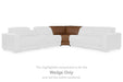 Magic Man Power Reclining Sectional with Console - Casa Morelos / Coahuila Furniture (Oklahoma City, OK)