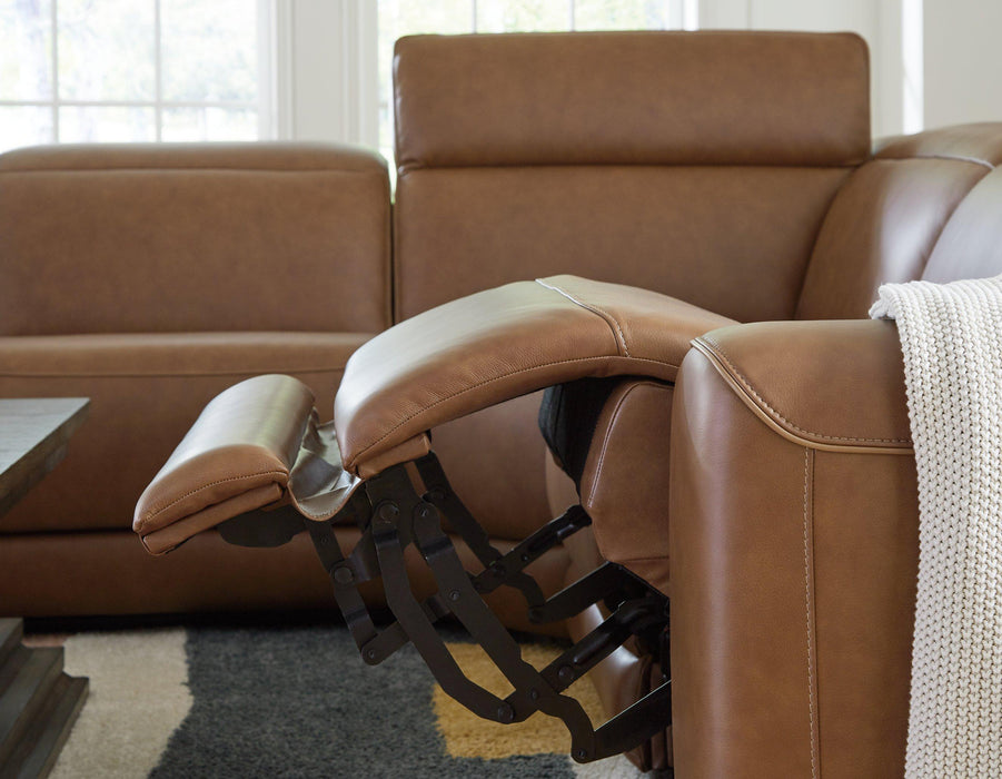 Magic Man Power Reclining Sectional with Console - Casa Morelos / Coahuila Furniture (Oklahoma City, OK)