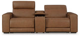 Magic Man Power Reclining Sectional Loveseat with Console - Casa Morelos / Coahuila Furniture (Oklahoma City, OK)