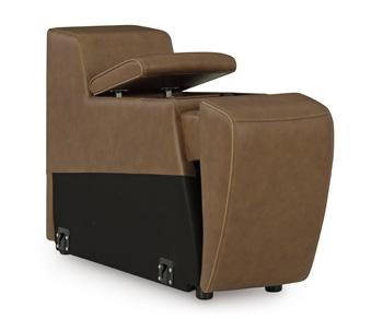 Magic Man Power Reclining Sectional Loveseat with Console - Casa Morelos / Coahuila Furniture (Oklahoma City, OK)