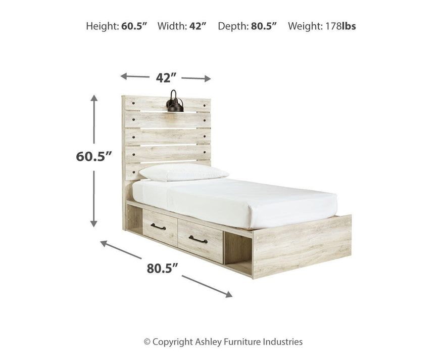 Cambeck Bed with 2 Storage Drawers - Casa Morelos / Coahuila Furniture (Oklahoma City, OK)