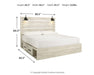 Cambeck Bed with 4 Storage Drawers - Casa Morelos / Coahuila Furniture (Oklahoma City, OK)