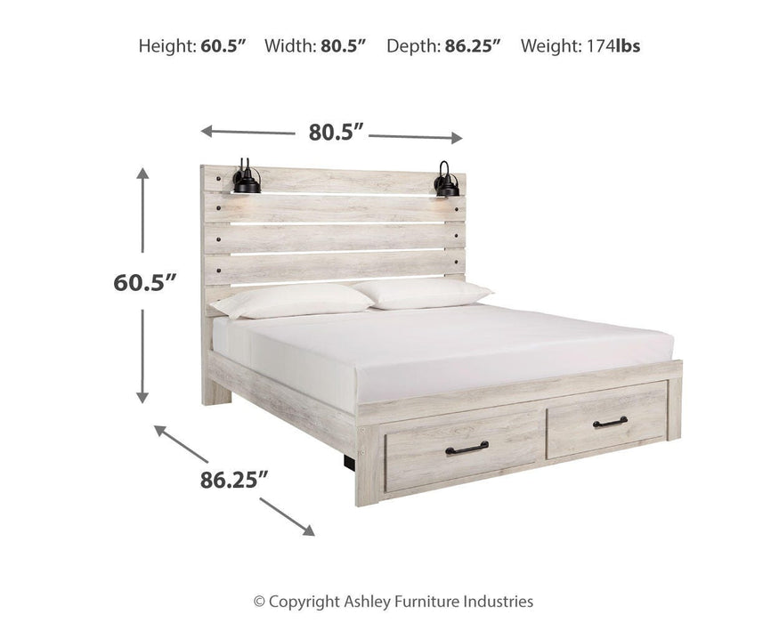 Cambeck Bed with 2 Storage Drawers - Casa Morelos / Coahuila Furniture (Oklahoma City, OK)