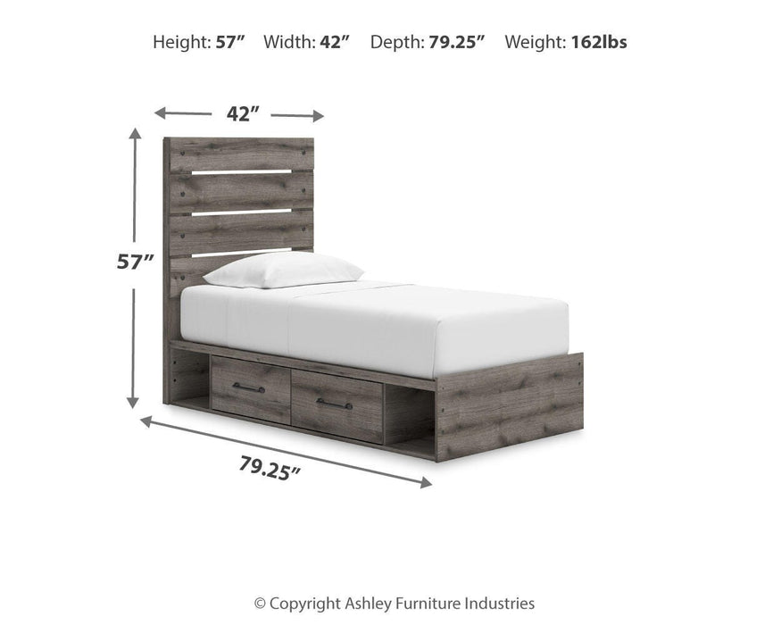 Graystorm Bed with Storage - Casa Morelos / Coahuila Furniture (Oklahoma City, OK)