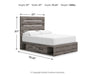 Graystorm Bed with Storage - Casa Morelos / Coahuila Furniture (Oklahoma City, OK)